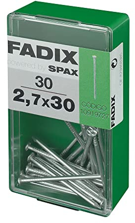 Box S 30 Stück Schlüssel CP Stahl 2, 7 x 30 mm FADIX