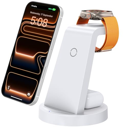 Anlmz 3 in 1 Charging Station - Wireless Charger for Apple Multiple Devices