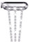 NewWays Metall Armband Kompatibel für Apple Watch 38mm 40mm 41mm 42mm(Serie 10),Damen Bling Diamant Band Edelstahl Ersatzarmbänder für iWatch Series 10 9 8 7 6 5 4 3 2 1 SE(2024-2020),Silber