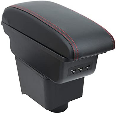 OYHCM Autozubehor Armlehne für POLO VW Polo 9N 3 Armlehnen 2002-2009 Zweilagige Armauflage