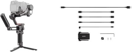 DJI RS 3 Combo – 3-Achsen Gimbal-Stabilisator für DSLR- und spiegellose Kameras, 3 kg Zuladung, automatische Achsensperren, 1,8 Touchscreen, schwarz & Ronin RavenEye Bildübertragungssystem