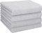Betz Handtuch 4er Pack Handtücher Set Berlin Größe 50x100 cm 100% Baumwolle - gut trocknend, leichte Qualität - ideal für Sport, Strand, Reisen Farbe Silber Grau
