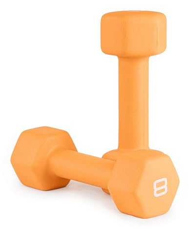 CAP Barbell CAP Kurzhantelgewicht, Neopren, 3,6 kg, 1 Paar, Orange