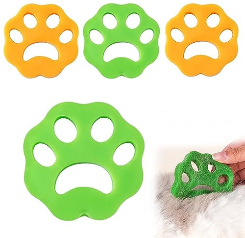ZKGYUS 4 Stück Ttierhaare Waschmaschine, Haare Waschmaschine, Flusenfänger Waschmaschine,Tierhaar Fusselpfote für Hundehaar Katzenfell und alle Haustiere