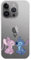 Case Compatible with iPhone 15 Pro Max, Official Disney Angel & Stitch Kiss to Protect Your Mobile Phone, Transparent Silicone Case with Official Licence by Lilo & Stitch