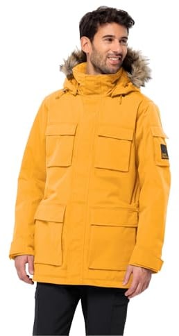 Jack Wolfskin Herren Glacier Canyon Parka, Mustard, M EU