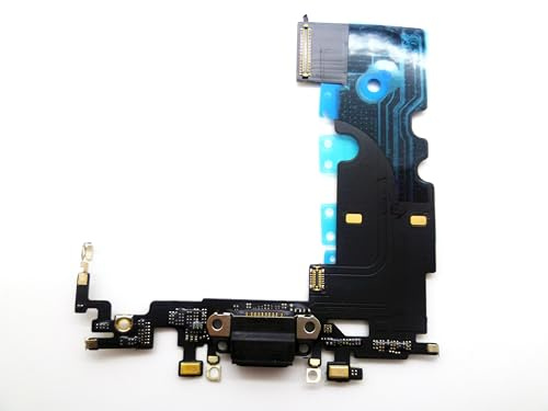 Connettore dock per porta di ricarica USB, modulo microfono, cavo flessibile di ricambio compatibile con iPhone SE 2022 3a/SE2020 2a generazione (nero)