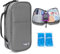 YOUSHARES Estuche Insulina con 2 Bolsa Gel Frio - Nevera Portatil Insulina para Viajes - Estuche Isotérmico Insulina Organizador para Diabéticos(Gris)