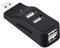 Sujurio Hub USB de 4 Puertos, Mini USB 2.0 Data Hub Splitter PequeñO PortáTil, para PC, Computadora PortáTil, Computadora PortáTil, XPS, y MáS