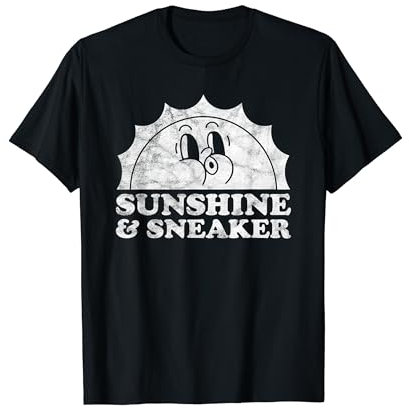 Sunshine and Sneaker Retro Vintage Sun Sneakers Schuhe T-Shirt