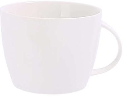 HANSULAN Extra Large Ramen Instant Noodle Bowl with Lid,Ceramic Large Soup Bowls Mug with Handles 1200ml Ramen Bowl for Students and Office Workers,Microwave Safe-White-1200ML