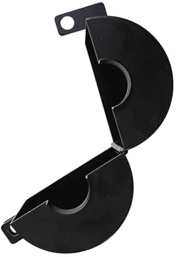Gascem Door Knob Lockout Device (Matt Black, Padlock Not Included). Door Handle Lock - Prevents Doorknobs from Turning and Access to Keyhole. Childproof Door Knob Cover.