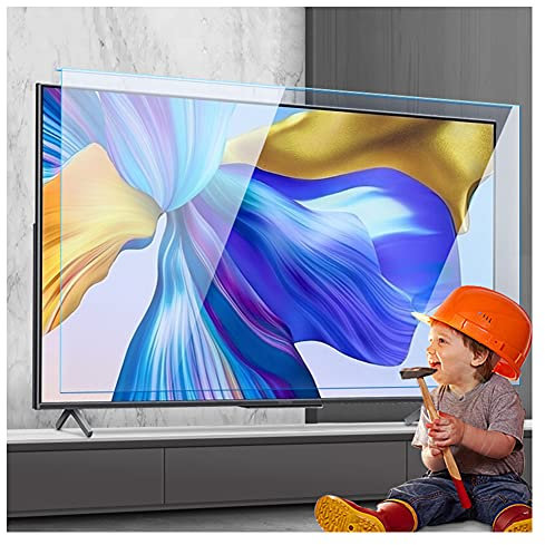 SXYKXYDL Pannello Protettivo Rimovibile per TV da 32 42 con Filtro Anti Luce Blu in Acrilico, per la Protezione degli Occhi, per schermi LCD, LED, OLED 4K e QLED HDTV, 32 Pollici (730x440 mm)