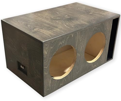 Adire Audio Ported Dual 10 Inch Subwoofer Box – 2.5 Cu Ft, Baltic Birch, Pre-Wired 10ga OFC - 24mm Baffle, USA Made Birch Ply Subwoofer Enclosure to Enhance Sound & Bass, Handles up to 3000W