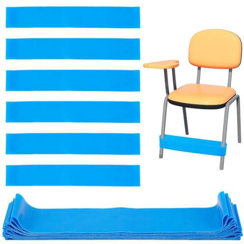 NBEADS 15 Pcs Bandes Elastiques Chaise, Bandes de Chaise avec Pieds Flexibles Sangles de Siège Bandes d'exercice pour Yoga Pilates Fitness Musculation Salle de Sport à Domicile, Bleu Royal