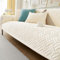 GKXLH Neue Sofa überzug Waschbar - Weiche Milch Flanell Sofabezug 2 3 4 Sitzer, rutschfeste Couch überzug, Sofa Cover Ecke Sofa Bezug für Sektionssofa, Couch Cover L Form Möbelschutz (Beige Weiß)