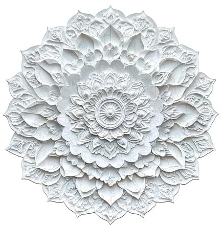 Holzpuzzle Erwachsene Mandala aus Papier - 175 Teile Rundpuzzle Geschenkbox, Wanddekoration (Erwachsene/Kinder)