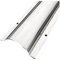 Goulotte de câble en acier inoxydable, cache-câbles de sol for fils, cache-câble à peindre, chemin de câbles résistant à la chaleur, gestion des câbles TV muraux en acier inoxydable(Thicker,8cm/3.1in