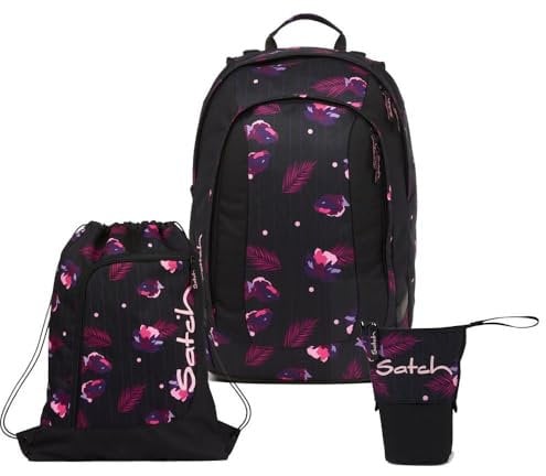 Satch Air Pencil Slider Light Edition Schulrucksack Set 3tlg. inkl. Sportbeutel (Mystic Nights)