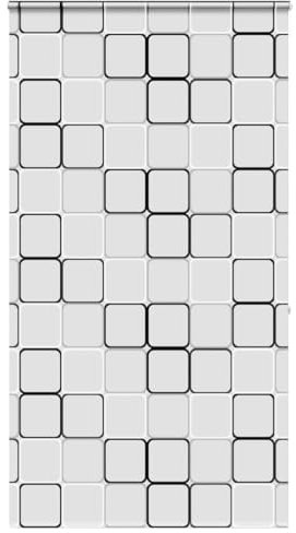 Estor enrollable de ducha de cassette 130 x 240 cm, ancho tejido 126 cm