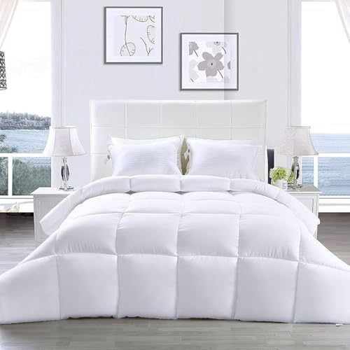 Luxurious Ultra-Fine Siliconized Plush Microfibre Duvet - Cloud Comfort Feels Like Down – Super Soft Warm & Cosy Winter Quilt – Hypoallergenic Breathable Machine Washable (13.5 Tog, Double)