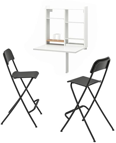 ProTuning NORBERG/FRANKLIN Tisch und 2 Stühle, weiß/schwarz