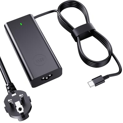 Chargeur 65W USB C pour Dell 13 14 16 Plus/ 16 14 13 Plus/Pro Rugged 13 14 | Dell Pro Max 14 16/Pro 13 14 Premium Compatible avec Dell Latitude 3140 3300 3301 3310 5300 chargeur d'ordinateur portable