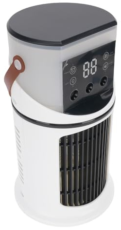 Maqulae Portable Air Conditioner, Mini Air Cooler Humidifier with 500ML Tank and 6 Speed Adjustable Fan, for Desktop Office Dorm Outdoor Use