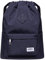 KAUKKO Neue Canvas Kordelzug Turnbeutel mit Innentasche Sack Schultasche Sportrucksack