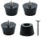 sourcing map 4pcs Rubber Feet Bumper Furniture Table Amplifier Speaker Cabinet Floor Protector Desk Printer Leg Pads with Screws, D24x20xH15mm