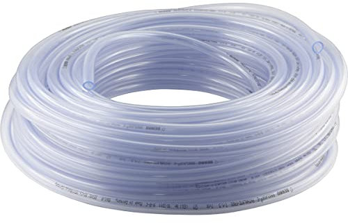 Fittingteile - 25-Meter PVC-Schlauch ohne Gewebeeinlage Lebensmittelqualität für Trinkwasser Druckluft Fruchtsaft Limonade (Innen x Außen: 2 x 4 mm)