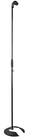 Thor MS002 Round Base Microphone Stackable Stand Black Retro Mic Stand