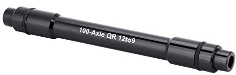 DEWIN Adattatore per Mozzo Passante per Bicicletta, Adattatore per Mozzo Bici 12 mm a 9 mm Adattatore Perno Passante a Sgancio Nero per Bici da Strada Mountain Bike