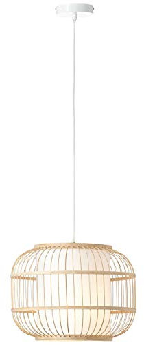 BRILLIANT Bones Pendelleuchte 40cm natur/weiß Innenleuchten,Pendelleuchten | 1x A60, E27, 40W, geeignet für Normallampen (nicht enthalten) | In der Höhe einstellbar/Kabel kürzbar