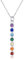 Chakra-Halskette, 925er-Sterlingsilber, Chakra-Schmuck, Heilung, ausgleichende Halskette für Männer, Frauen, Mädchen, 45,7 cm + 5,1 cm Silberkette