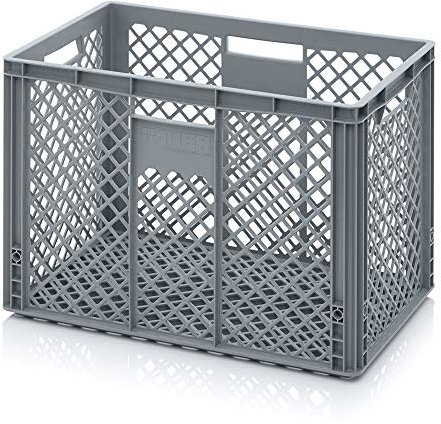 Auer Euro Contenedor perforado EO 64/42 Caja panadero 60 x 40 x 42 cm Eurobox 85 litros Caja de almacenamiento y transporte apilable cesta de alimentos caja de verduras catering caja de plástico