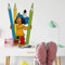 Yakari Wandtattoo selbstklebende Indianer Figur Buntstifte Aufkleber für Kinder Junge Mädchen Kinderzimmer Deko 33x58cm