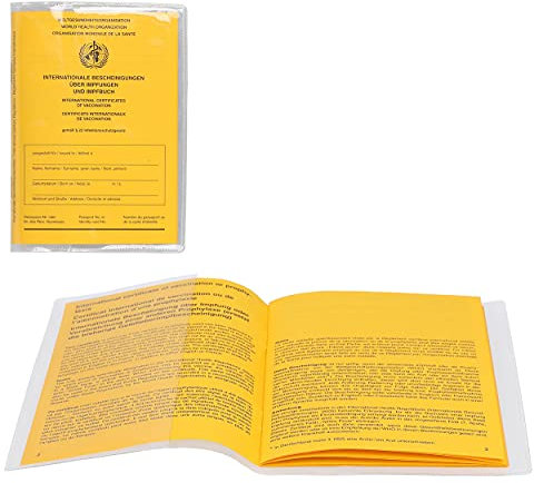 mumbi 3x Impfpass Hülle Schutzhülle Impfpasshülle für Impfausweis Schutz Tasche, Impfausweishüllen transparent (Für alle Impfausweise 1980-2008) klar 3 Stück