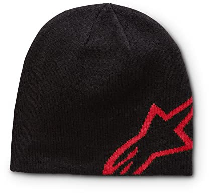 Alpinestars, Corp Shift Beanie, Deckel, Schwarz Rot, Os, Unisex-Erwachsener, Einheitsgröße