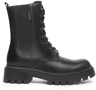 Nero Giardini I132154F Anfibi Teens da Ragazza in Pelle - Nero 35 EU