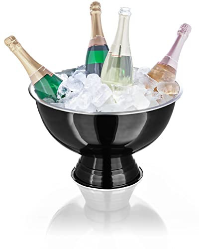 AMARE Raffreddatore per champagne, 400 x 400 x 245 cm, colore: nero