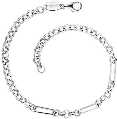 Engelsrufer Damen Anker Charm Armband aus Sterling Silber - Basisarmband für weitere Anhänger - Karabinerverschluss - individuell verstellbar - nickelfrei - Länge: 20cm