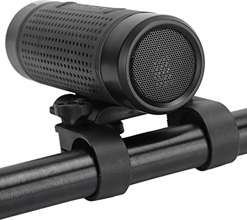 Altavoz para Bicicleta Radio para Bicicleta, 3 en 1 Mini Altavoz para Exteriores Bicicleta Impermeable Bluetooth Estéreo Altavoz de Graves Manos Libres con Linterna Radio Fm Linterna, Tarjeta de Memor