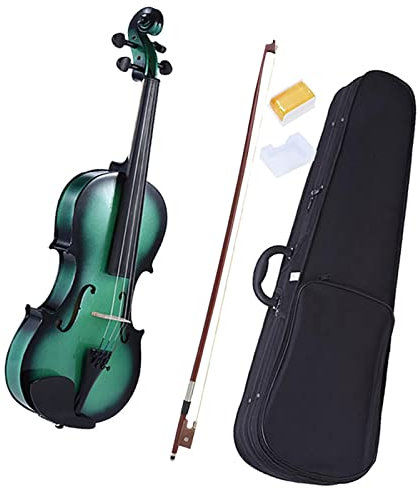 ALFAAL 4/4 Akustische Geige Geige Mit Aufbewahrungstasche Koffer Rosin Silent Bow Student Violinen Set