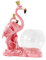 ORFOFE Vase Terrarien 1 Behälter Terrasse Home Center Desktop Pflanzer Ornament Anordnung Topf Flamingos Schiff Veranda Vintage Garten Elegant Cartoon Garten Flamingo Glasbehälter