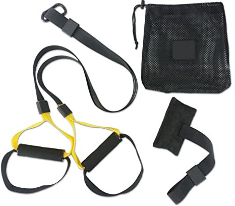 AMONIDA Sangle de Suspension d'entraînement, Ceinture de Résistance de Porte Professionnelle Portable pour Exercice Complet du Corps pour Salle de Sport à Domicile