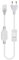 XUNATA Cable de Alimentación con Interruptor para Tira de LED de Neón COB 220V, Blanco, Aprox. 90 cm de Largo