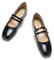C.Paravano Mary Jane Schuhe Damen | Ballerinas Damen elegant | Flache Schuhe für Damen | Riemchenballerina Damen(39,Schwarz)
