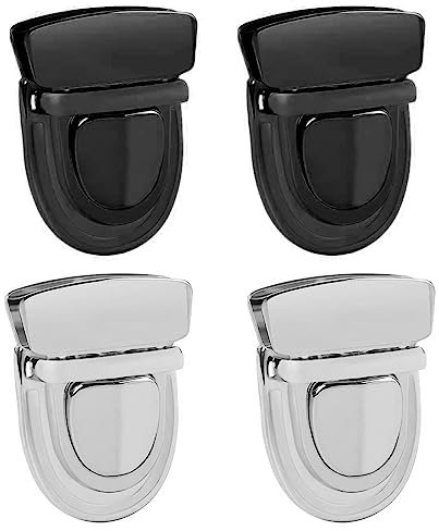 PLABBDPL Borse Fibbia A Portafoglio,4Pcs Serrature Per Borsa Serratura Fai Da Te Borsette Chiusure In Metallo Chiusura In Metallo Per Borsa Serrature Serratura Chiusura Per Borse Per