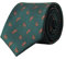 WANYING Grün 8cm Krawatte Binder Schlips Herrenmode Jacquard Gewebte Standard Krawatte Business Casual Formell Hochzeit Party Retro - Dunkelgrün mit Braun Paisley